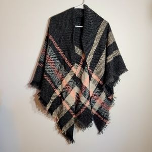 COPY - Blanket Scarf Oversized Tassel Tartan Wrap Shawl Plaid Cozy Checked Blac…